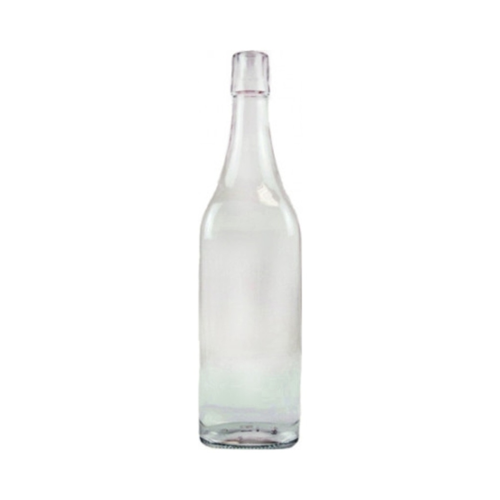 Ital üveg 1000ml négyszögletes csatos