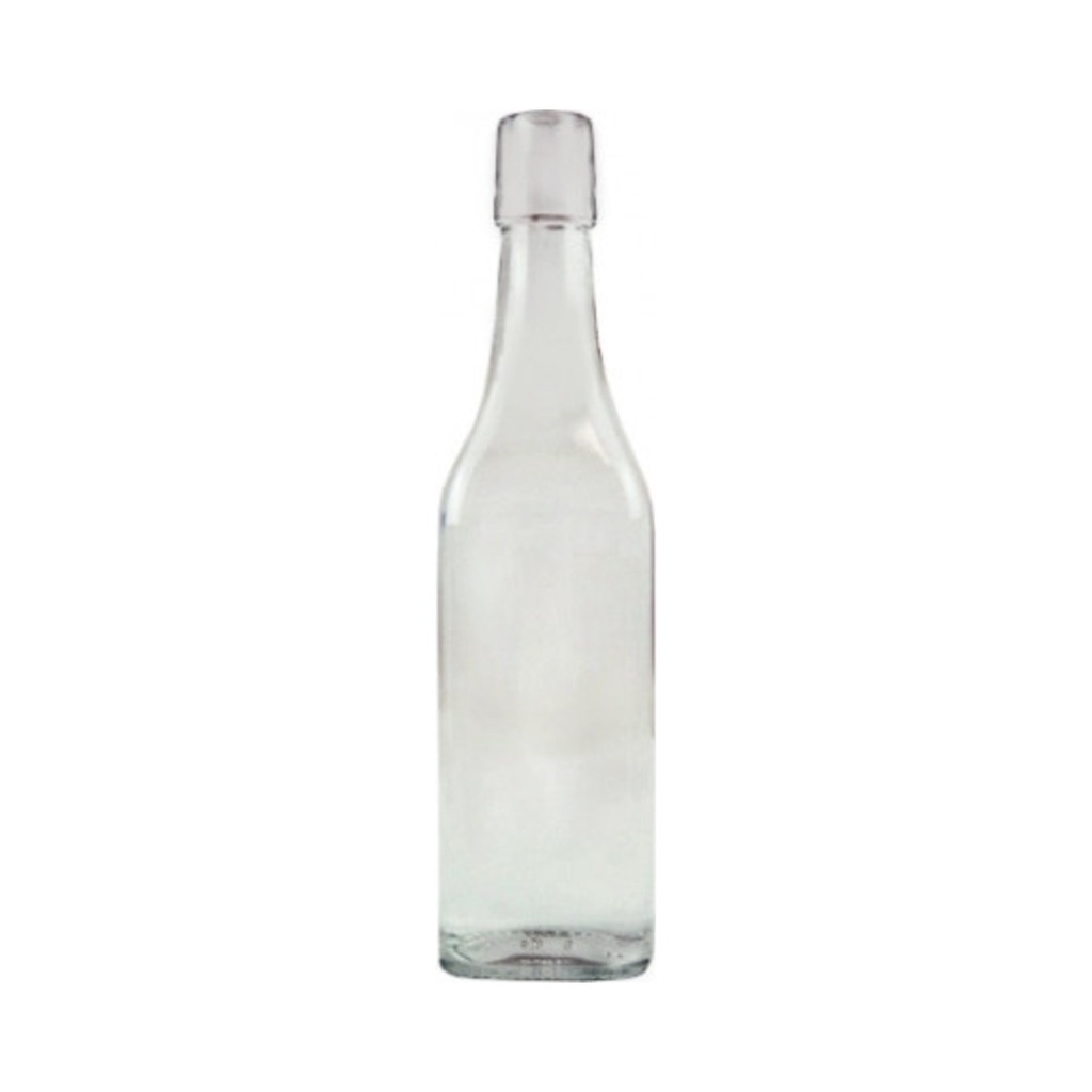 Ital üveg 500 ml négyszögletes csatos