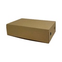 Szendvicses doboz barna (Calzone) 305x185x75mm 100db/cs