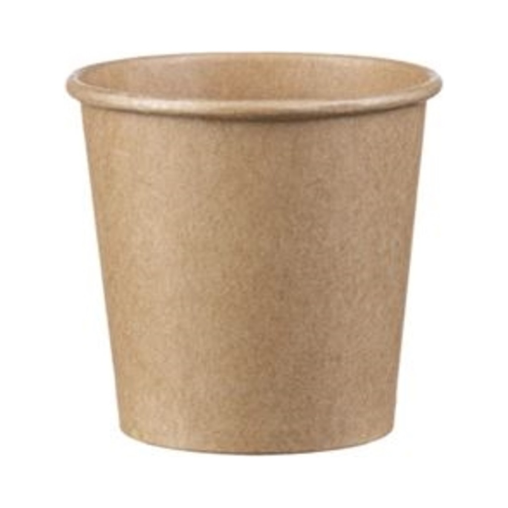 [Q530002KR] Papírpohár Kraft 100ml (O62mm) 50db/cs 2000db/krt