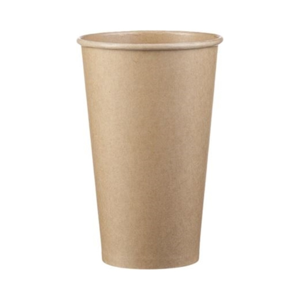 [Q4216KR] Papírpohár Kraft 480ml  (O90mm) 50db/cs 1000db/krt