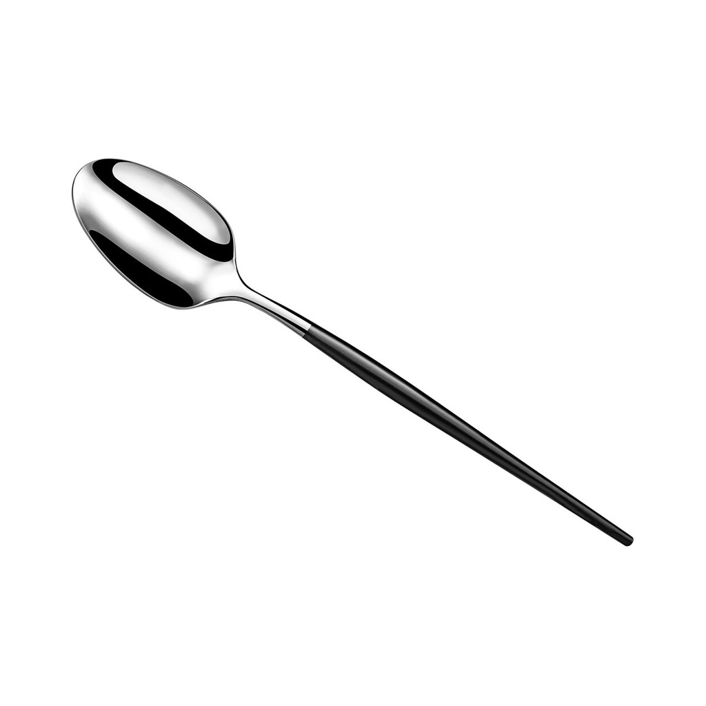 [1114/325] Soprano Evőkanál 18/0 - 8.0mm matt fekete 12db/cs