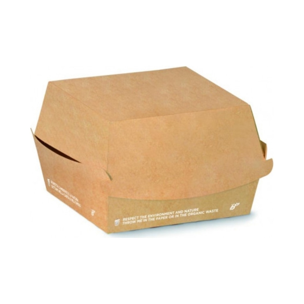 Összecsukható szendvicses doboz 150x100x70mm Kraft BIO 50db/csom 500db/krt