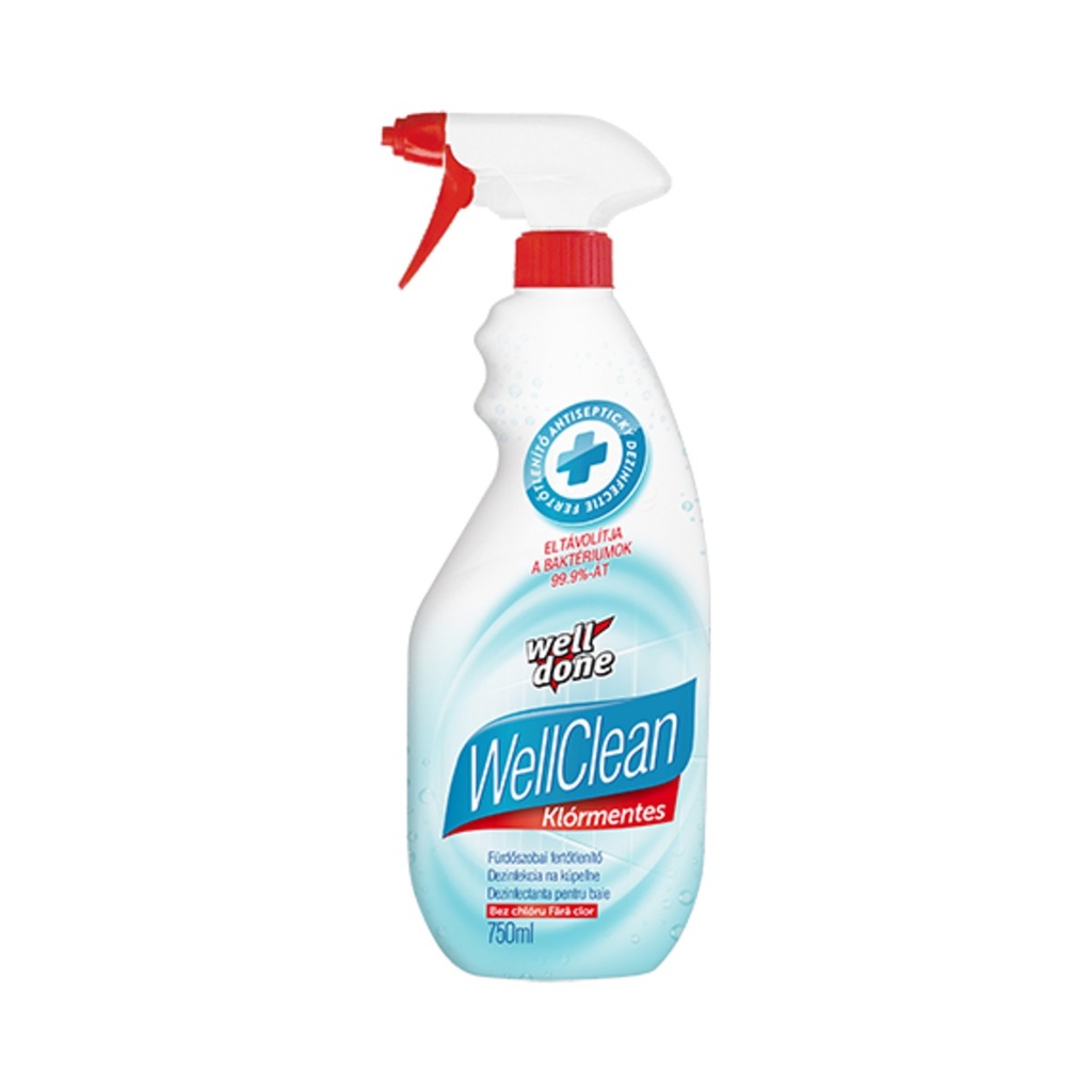 [700025] Well Done wellclean fürdőszobai fertőtlenítő 750ml 18db/krt