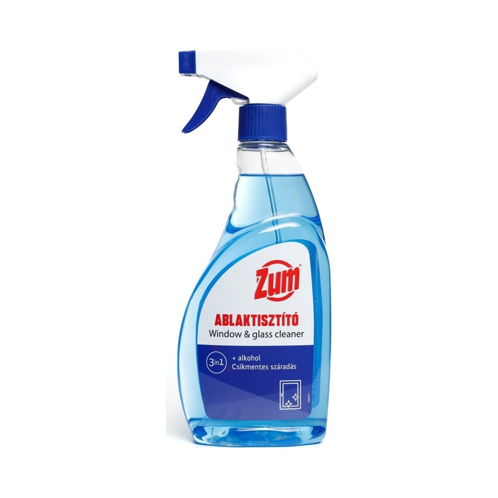 [ZUM-02 500] Zum ablaktisztító szórófejes 500ml 12db/krt (üvegtisztító)