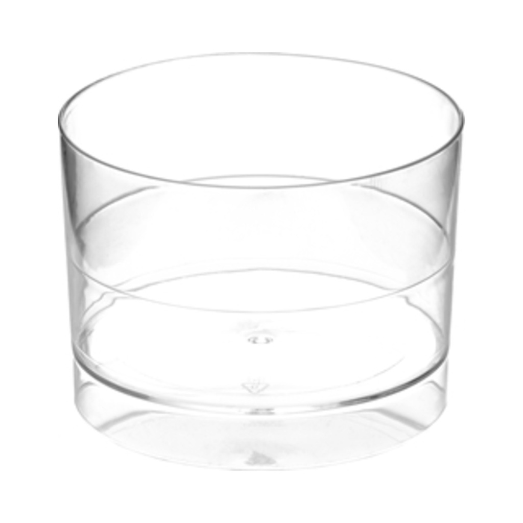 Cube desszertes tálka víztiszta 60ml 4,7x4,7cm (PS) 15db/cs 240db/krt