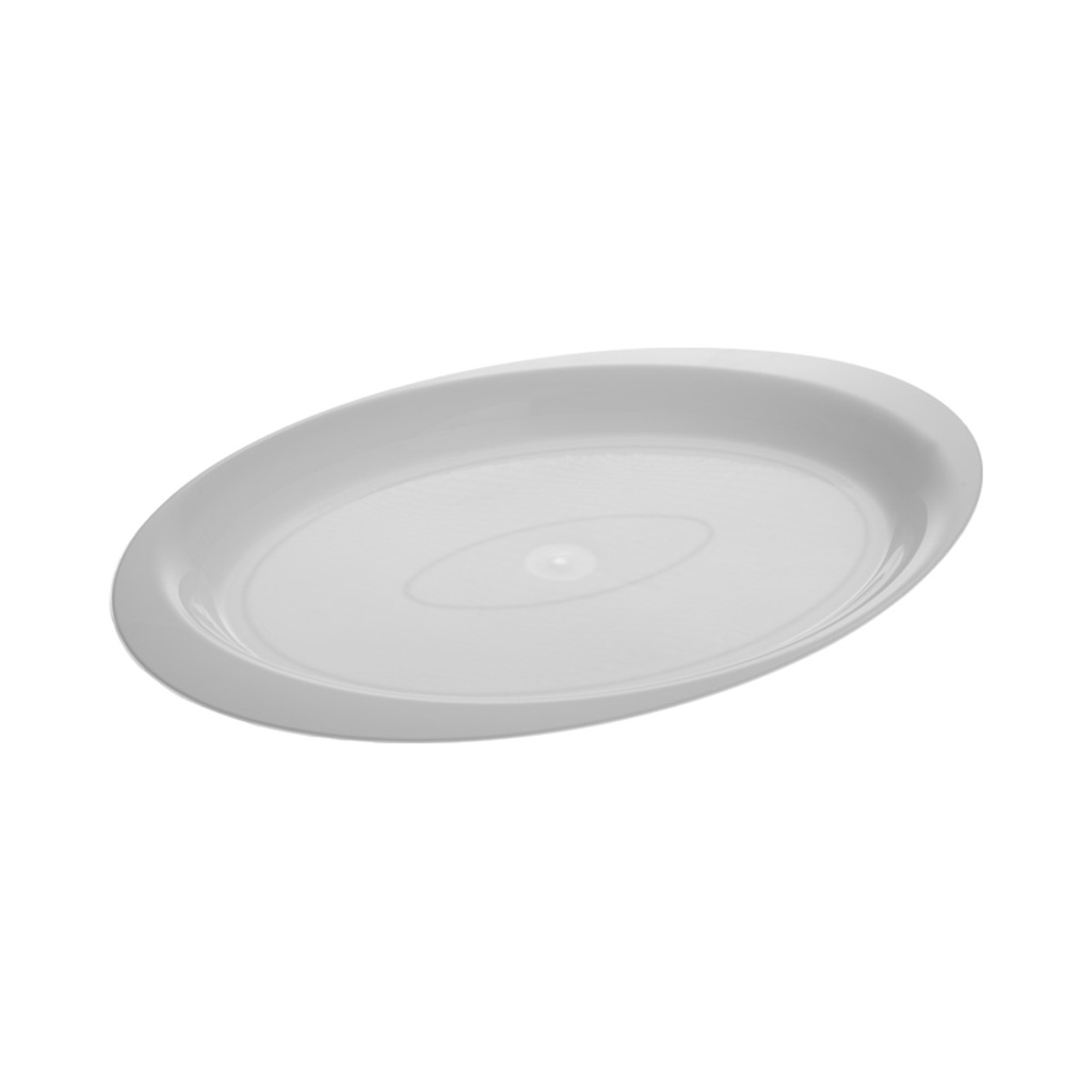 [2742-11] Koktél tányér ovális fehér  185mm (PP) 50db/cs 500db/krt