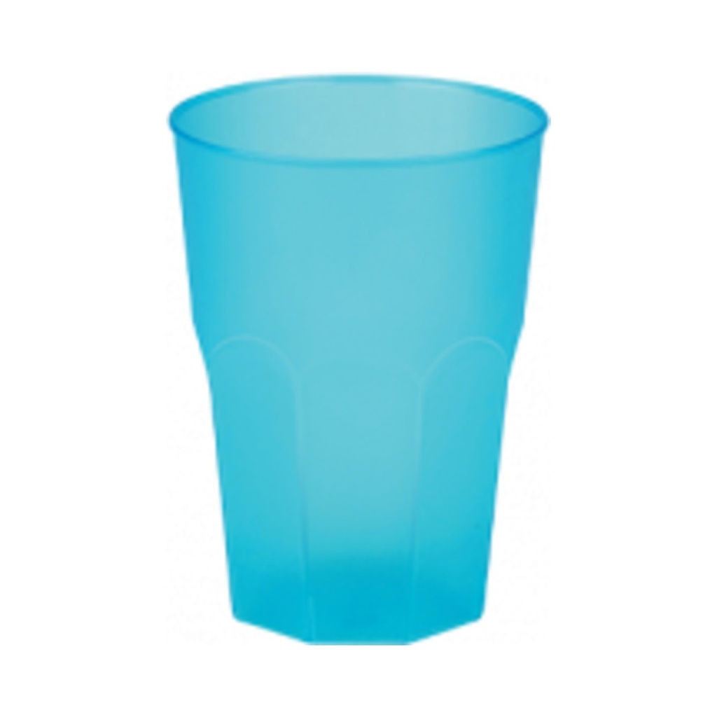 [3876-73F] Koktélos pohár PP opálos türkiz 350ml (3dl-nél jel.) 20db/cs 420db/krt KIFUTÓ