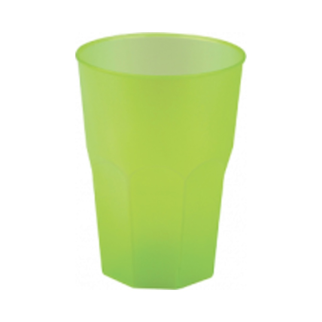 Koktélos pohár PP opálos világos zöld 350ml (3dl-nél jel.) 20db/cs 420db/krt KIFUTÓ