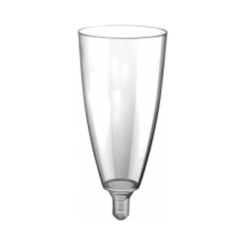 [2775-21] Műanyag pezsgős kehely (flute) 120ml 20db/cs 800db/krt