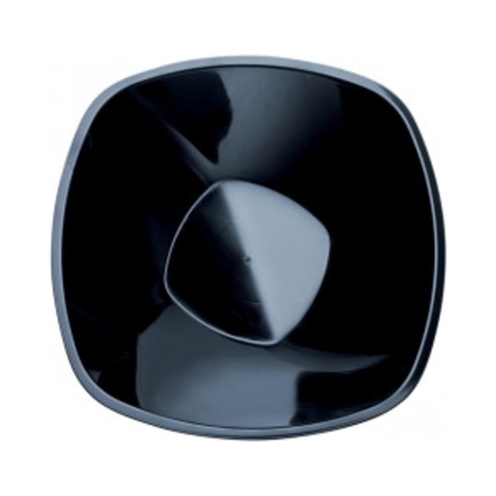 [4058-19] Műanyag salátás tál szögletes fekete PP 1250ml 3db/cs.60db/krt.