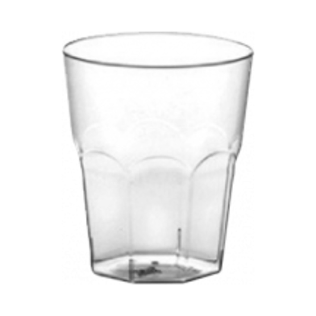 [2766-21] Műanyag stampedlis pohár 30ml-es (2,5cl-nél jel.) PS 50db/cs 2000db/krt