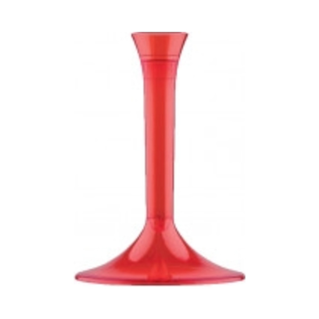[2886-28] Műanyag talp kelyhekhez (normál) átlátszó piros 20db/cs 400db/krt