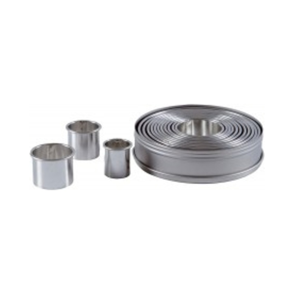 [80070550] Sütemény kiszúró készlet sima 20-110mmx30mm 12db-os