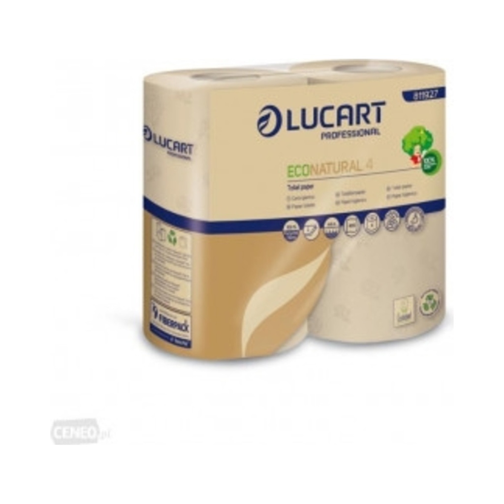 [811927] Eco Natural 4 wc papír 2 rét. (44m, 400lap/tek) 4tek/cs 14cs/krt