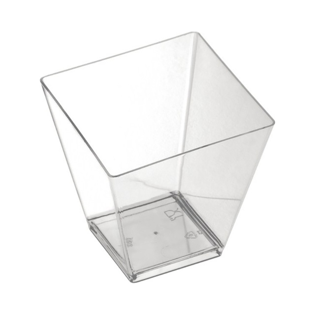 Rombo tálka 95ml-es víztiszta 5,5cm PS 25db/cs 500db/krt