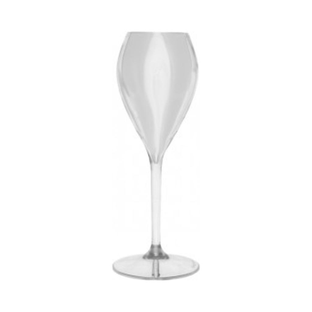 [5002-21] Tritan műanyag pezsgős kehely víztiszta 240ml 6db/krt