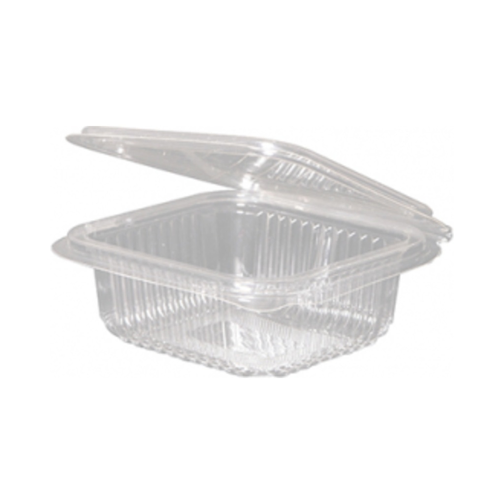 Műanyag összecsukható doboz 250ml (PLA) 126x117x43mm 50db/cs 700db/krt