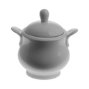 Soprano cukortartó fedővel porcelán 2,5dl (235) 6db/krt
