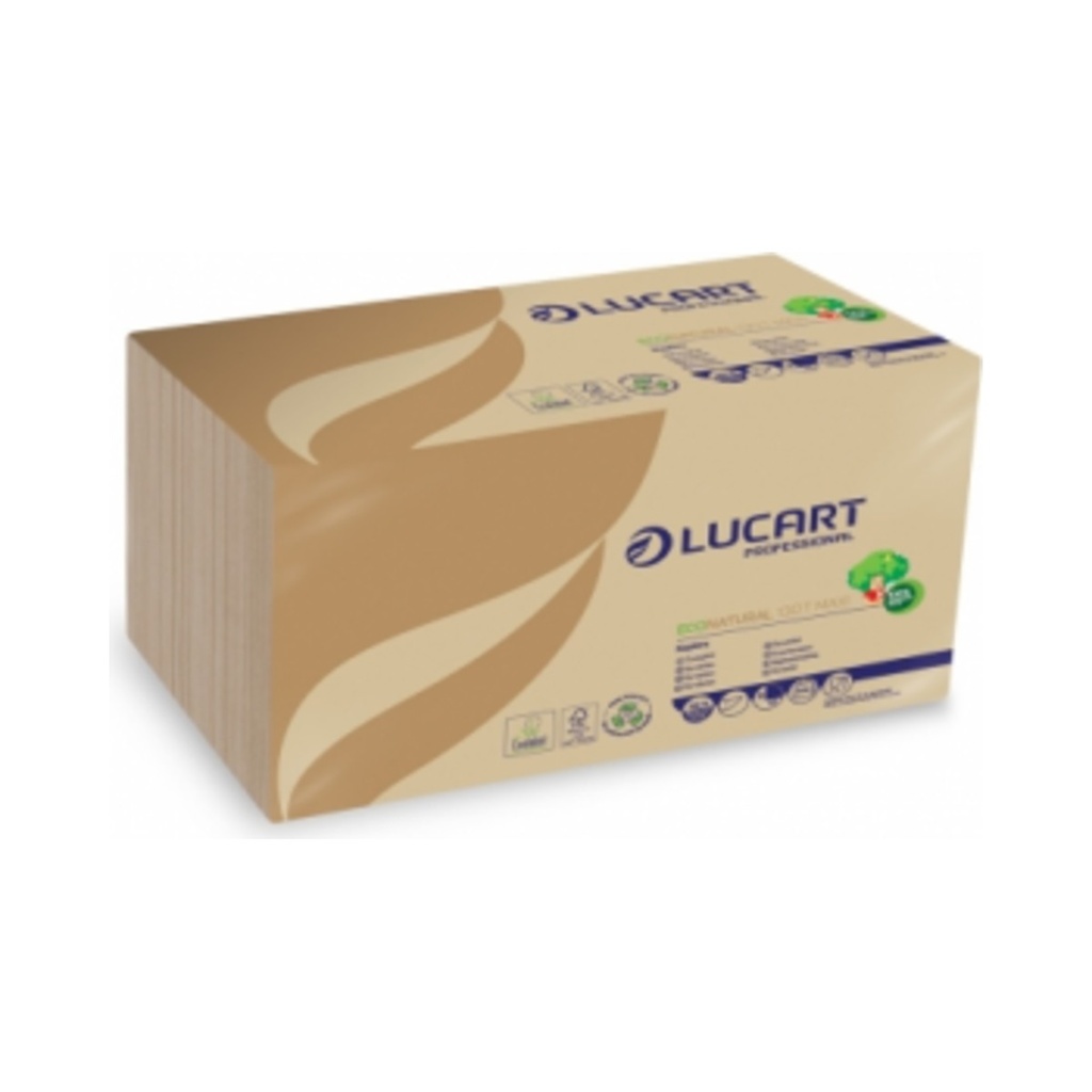 [831119W] Eco Natural 130T Maxi szalvéta 1 rét. (30x30 cm) 500lap/cs 8cs/krt