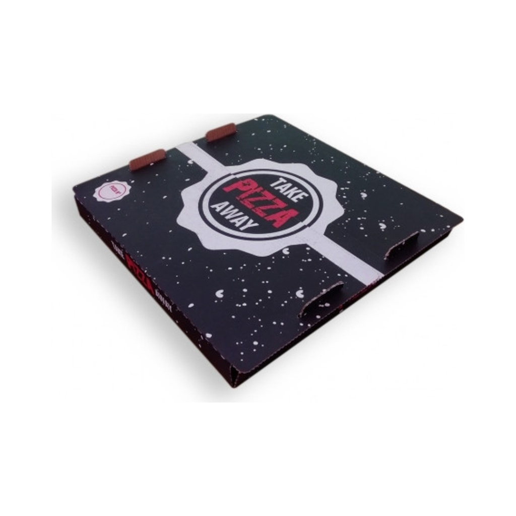 [1780009] Pizzadoboz Fekete (Take Pizza Away) TBWK F 28x28x3,5cm 100db/krt