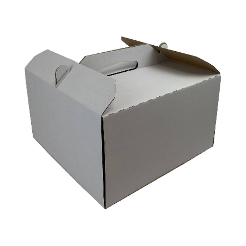 Tortadoboz fehér 29x29x17cm 25db/cs (N)