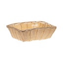Kenyérkosár szögletes polyrattan 24x18x8cm