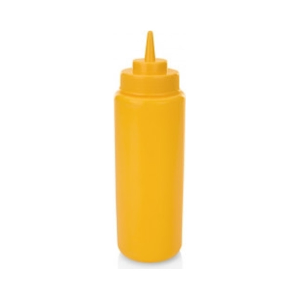 Szószadagoló palack müa. sárga 950ml átm.:8cm (széles szájú)