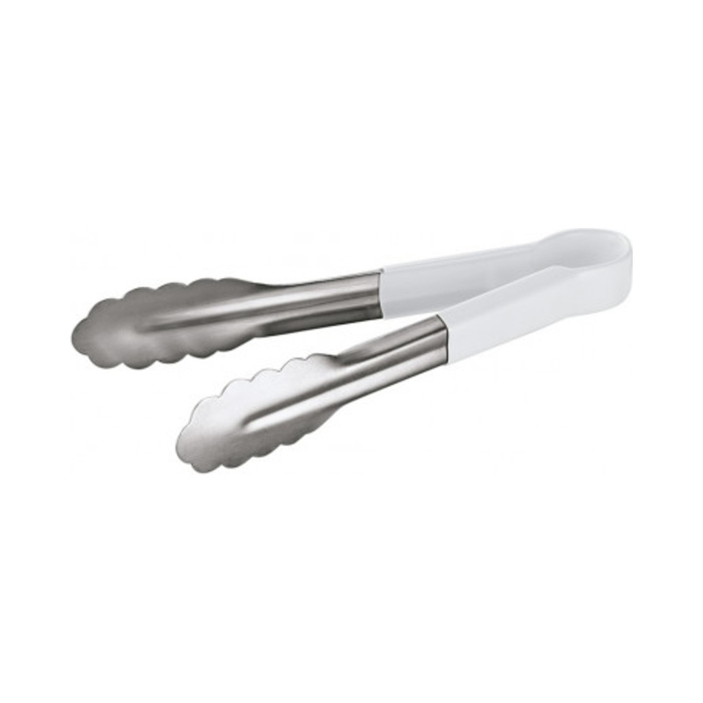 Univerzális csipesz fehér műanyag PVC fogóval (V formájú) 24cm 12db/krt