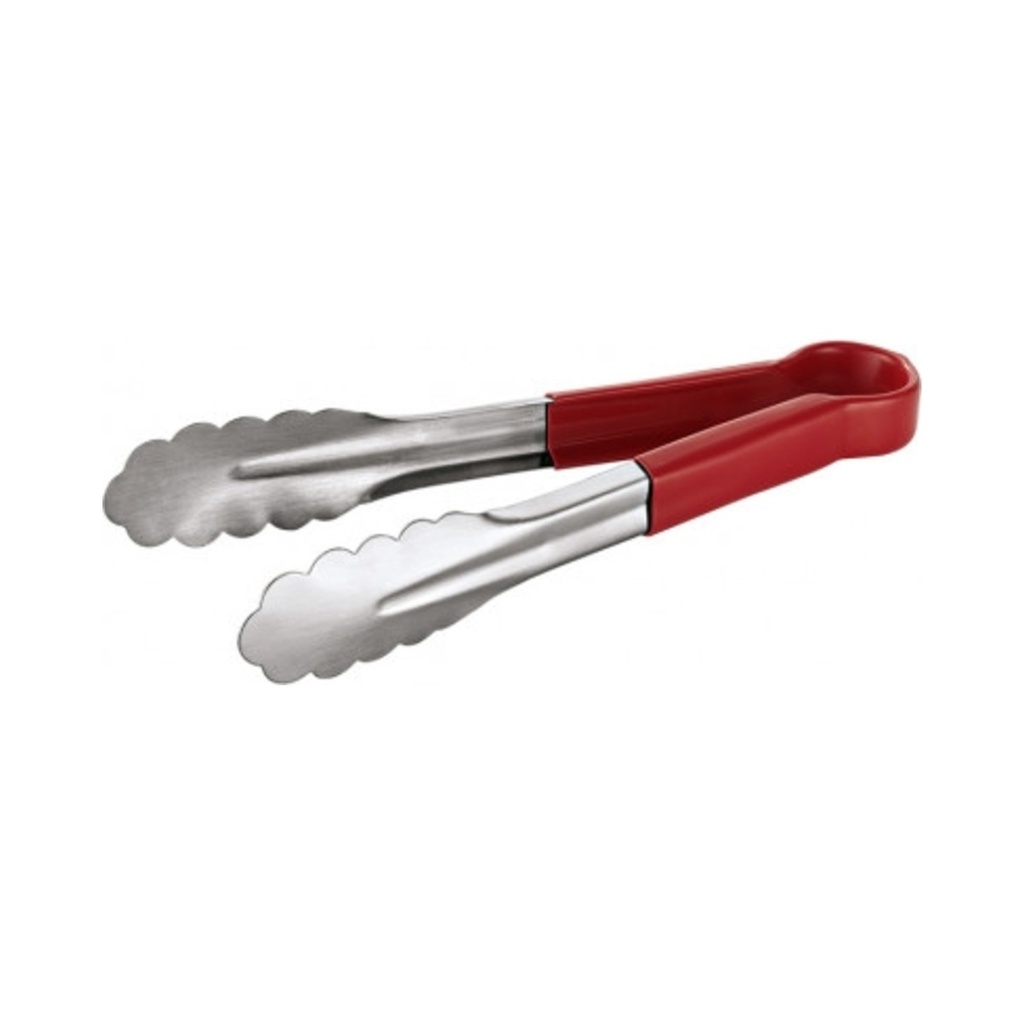 [1549241] Univerzális csipesz piros műanyag PVC fogóval (V formájú) 24cm 12db/krt