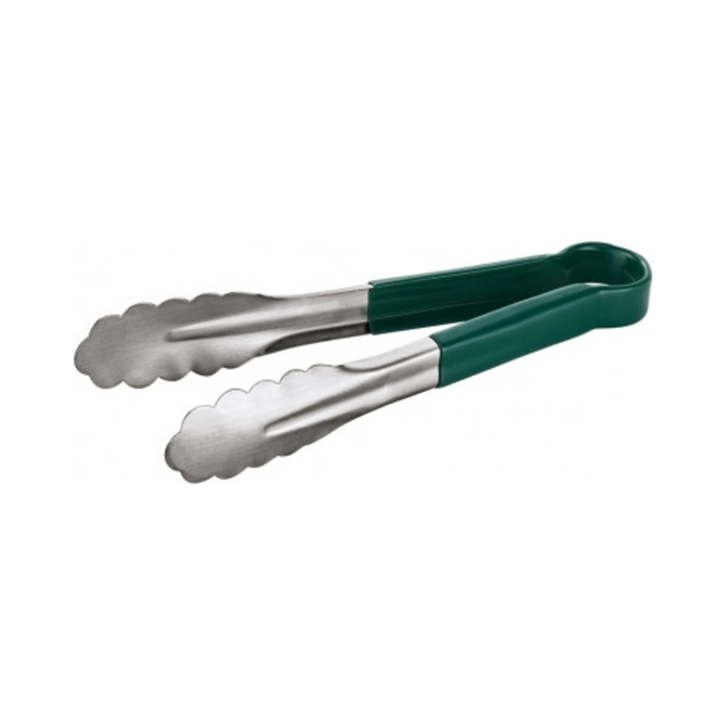 [1549245] Univerzális csipesz zöld műanyag PVC fogóval (V formájú) 24cm 12db/krt