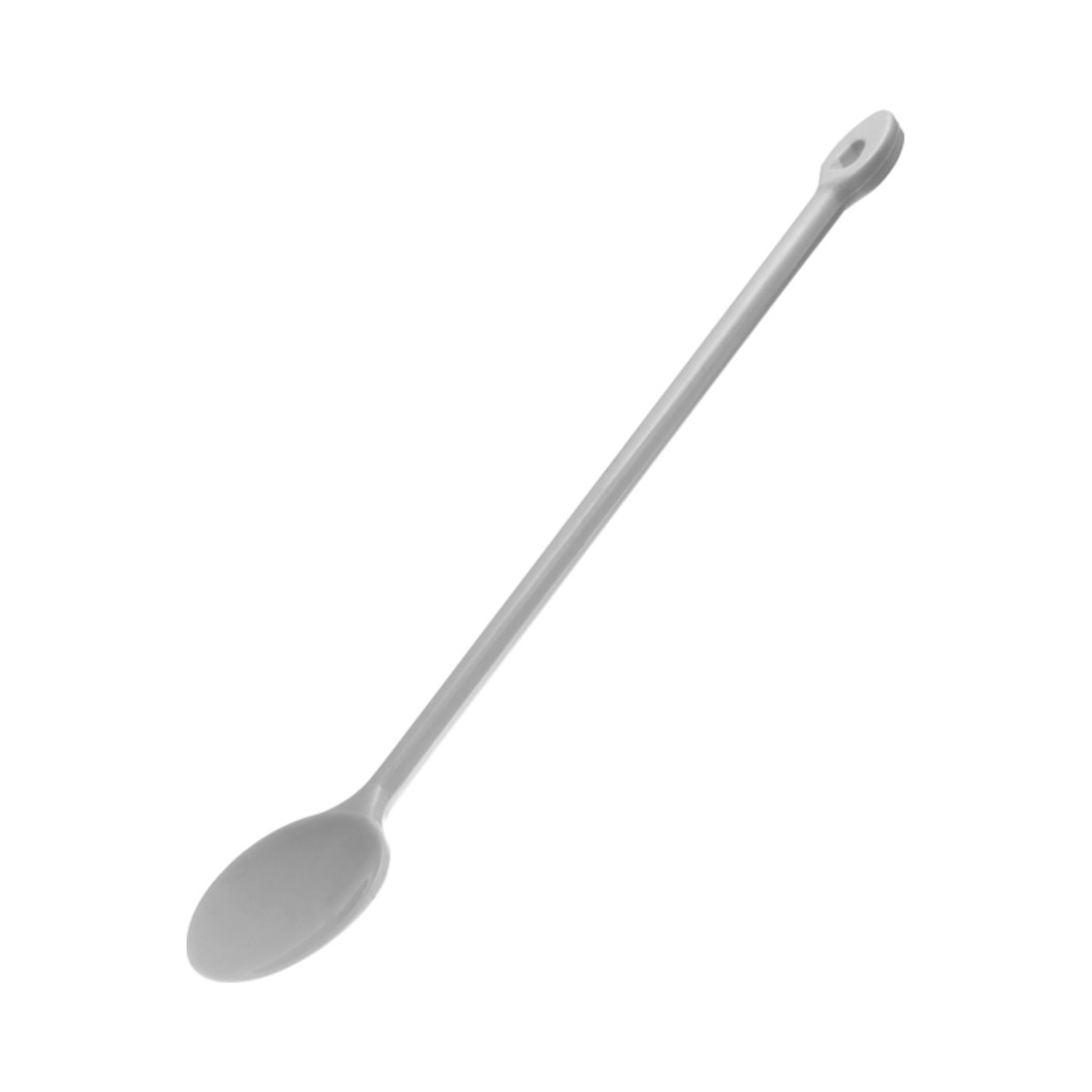 Műanyag keverőkanál köralakú 28cm (140°C-ig hőálló) fehér