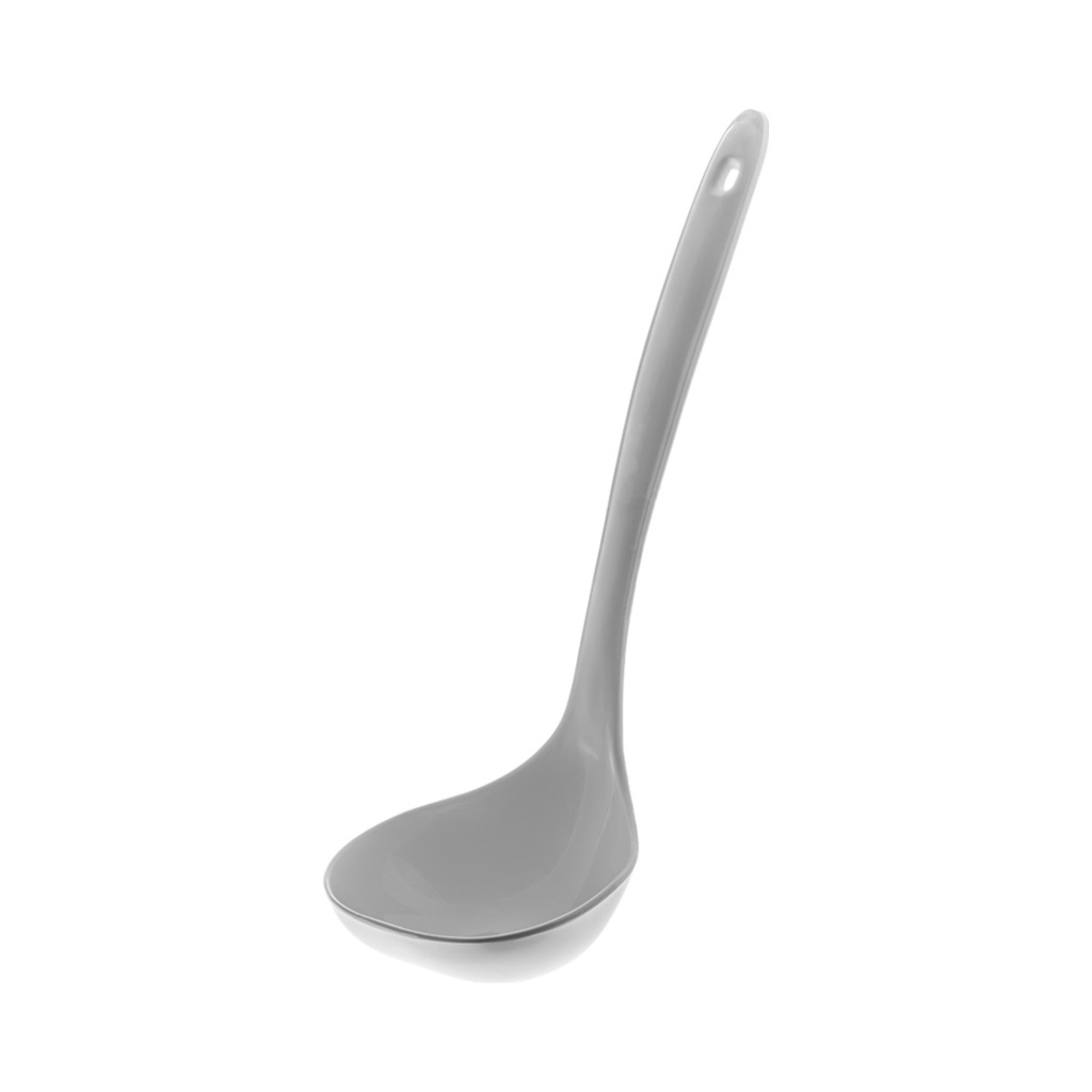 [400687] Műanyag merőkanál mély 28cm 1dl (fehér)