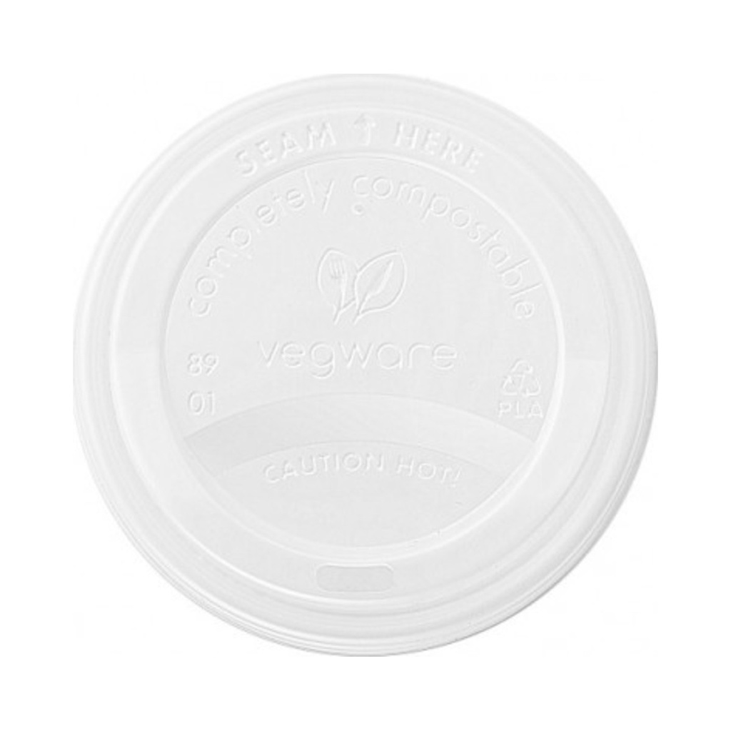 Műa. CPLA fehér ivólyukas tető 340-455ml-es papír pohárra  (LV-12 LV-16) 50db/cs 1000db/krt (V)