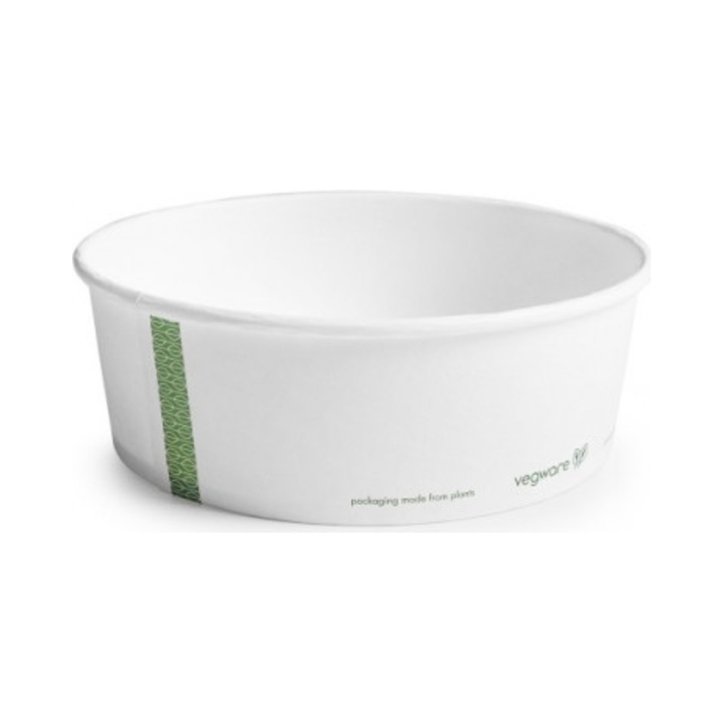 [RSC-32] Papír salátás doboz PLA bevonattal, fehér 910ml 50db/cs 300db/krt (V)