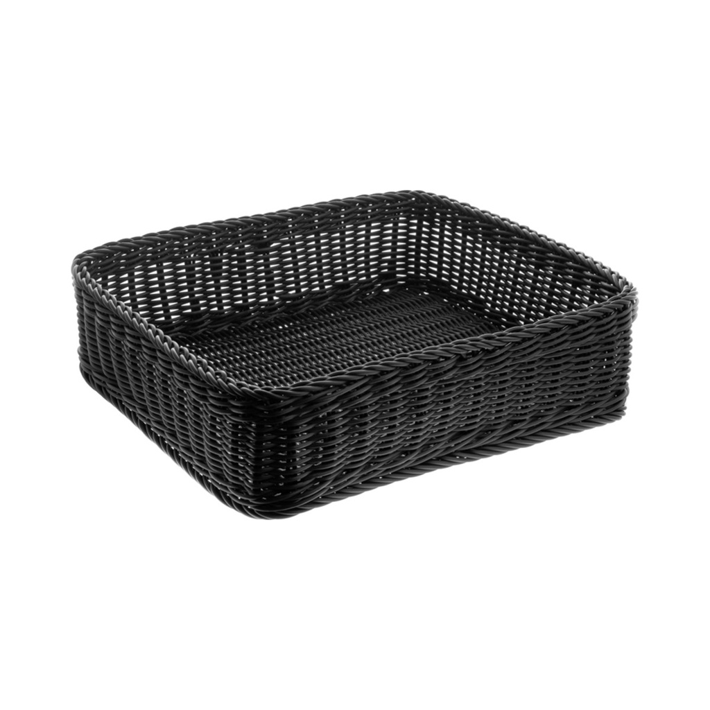 Saleen kosár szögletes GN 2/3 fekete 35,5x32,5x10 cm
