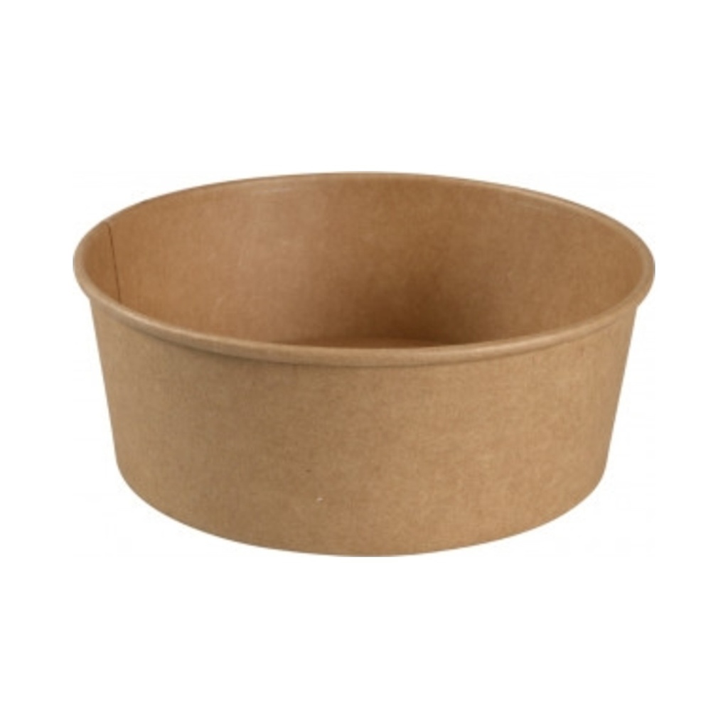 [2517] DoEco Papír salátástál barna 1100ml 18,7x6,6cm 50db/cs 300db/krt