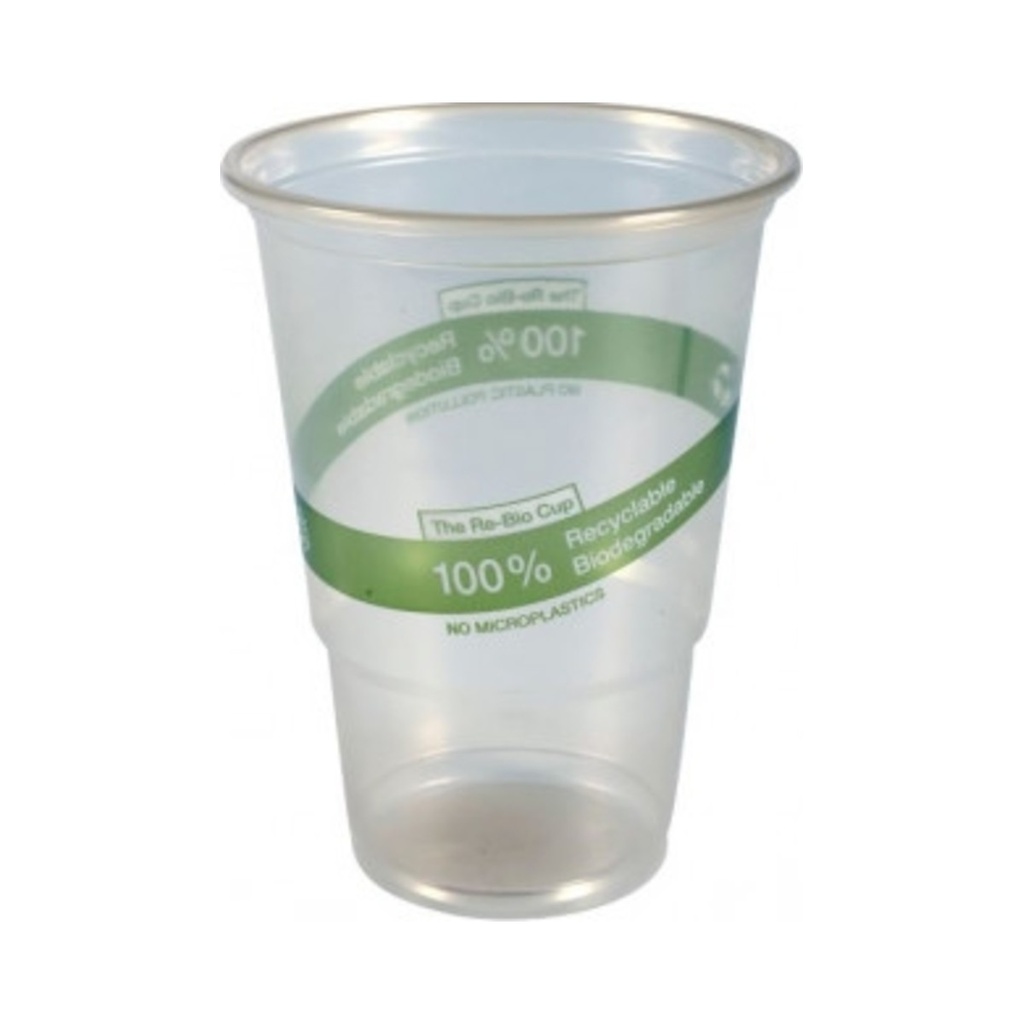 [199990266001] Re-Bio pohár víztiszta lebomló 400ml O95mm PP 50db/cs 800db/krt