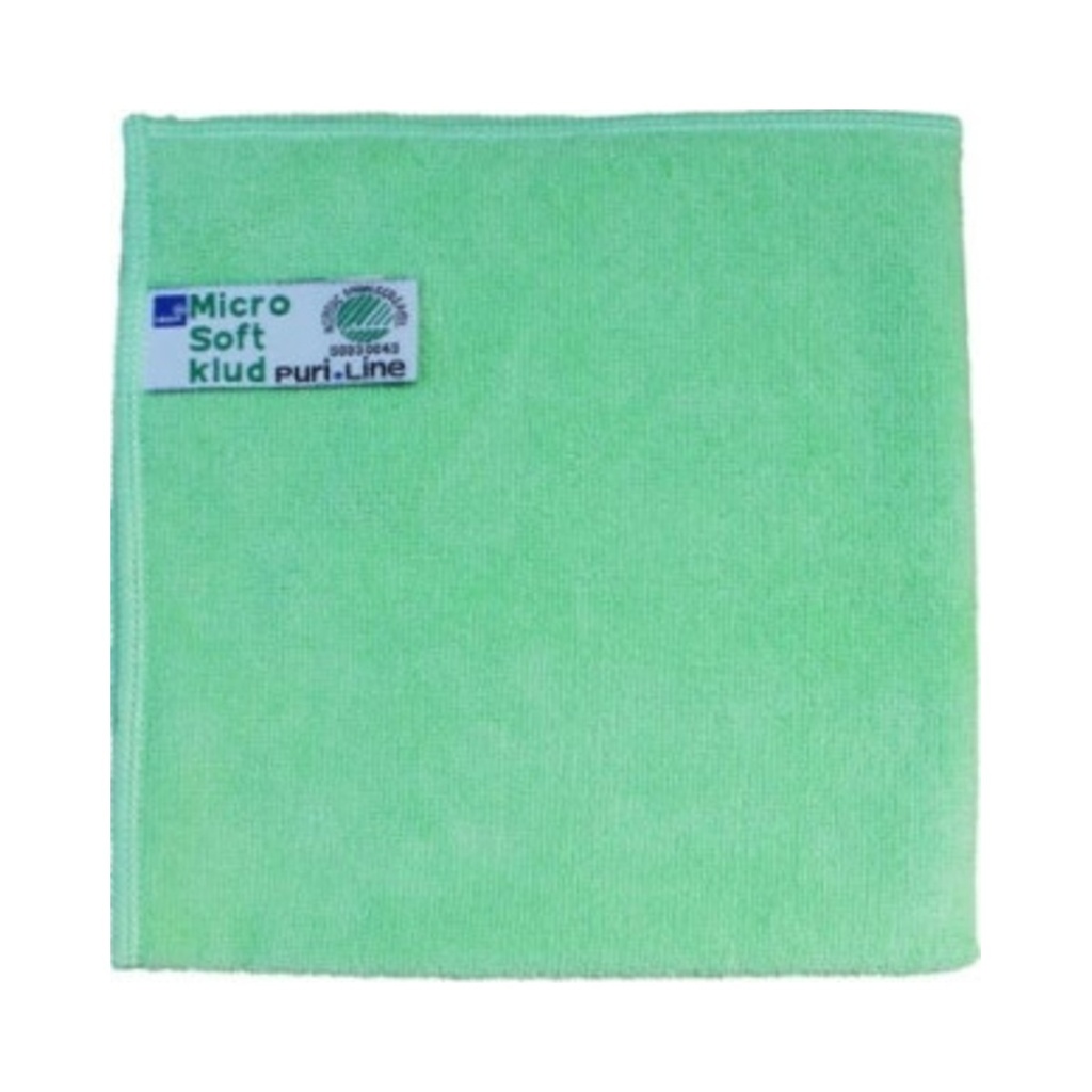 Puri-Line Microfiber törlőkendő 32x32cm zöld 10db/cs