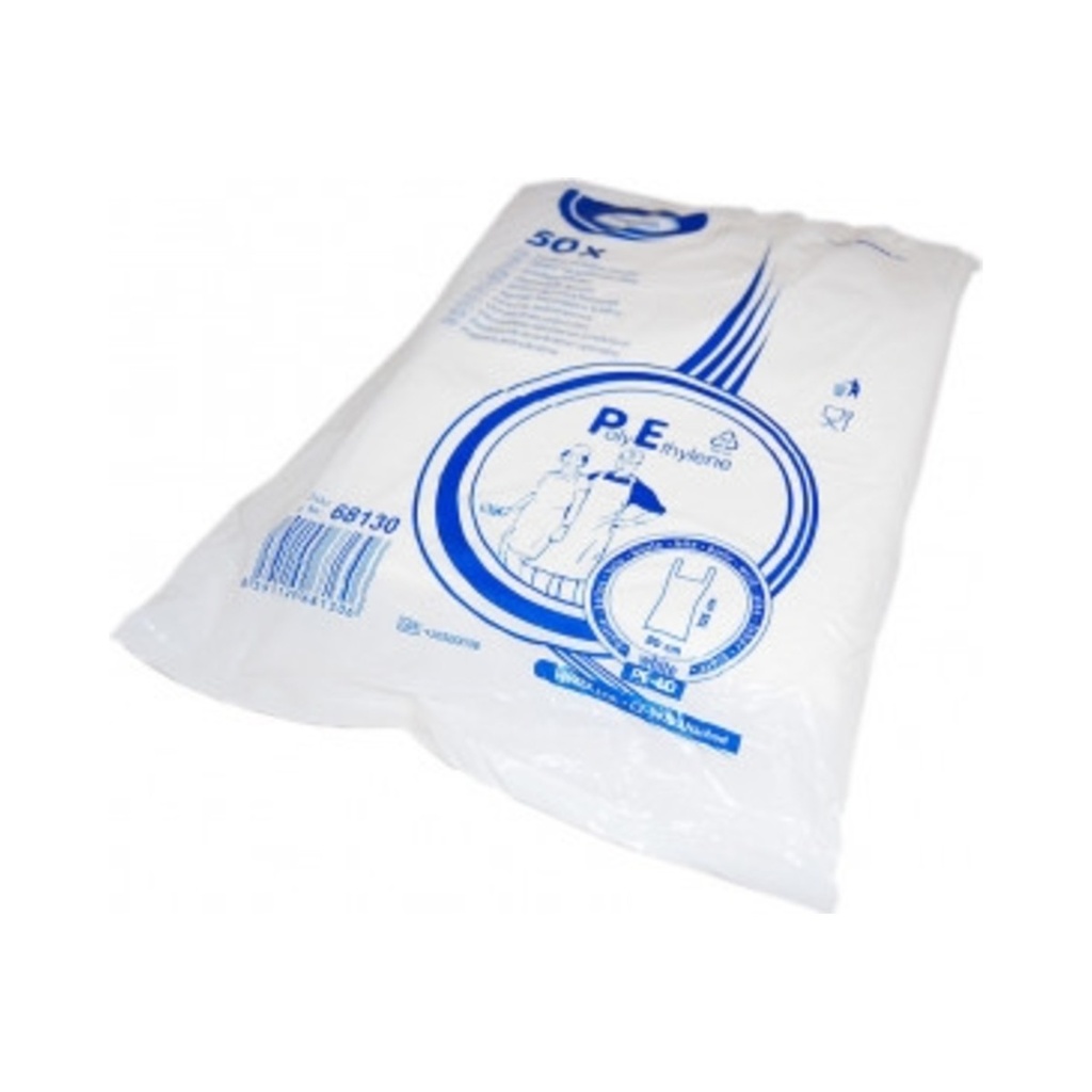 Kötény egyszer használatos 80x125cm PE 50db/cs 10cs/krt (W)
