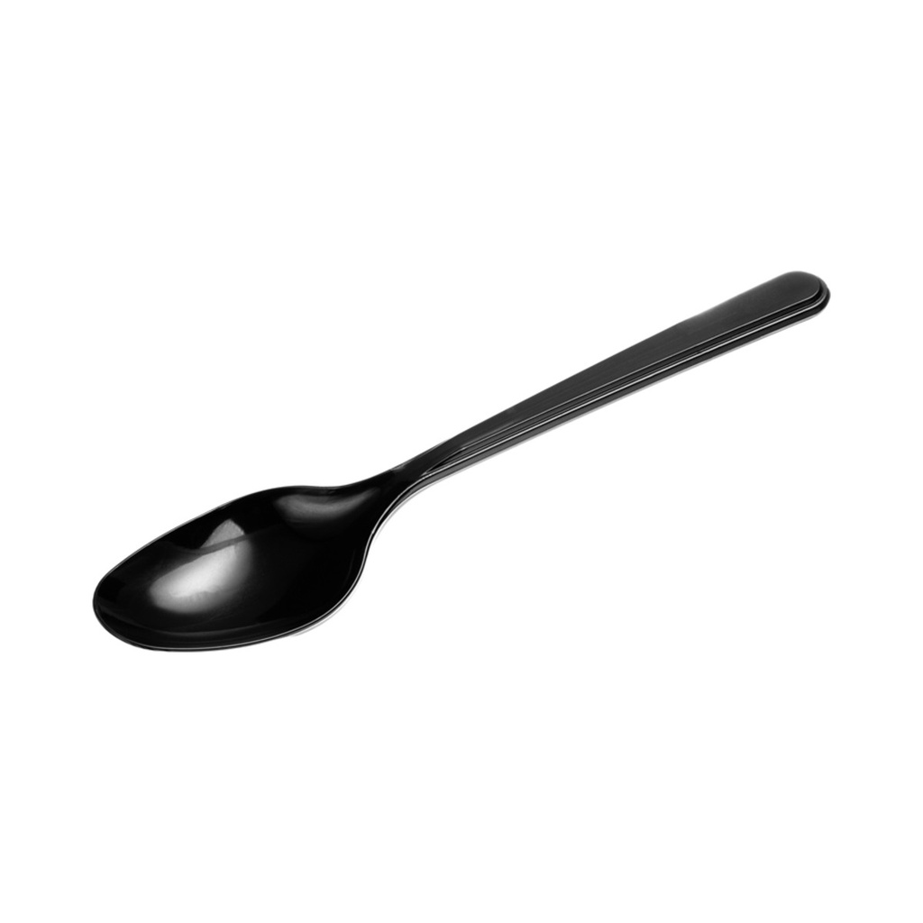 [12200006] Műanyag evőkanál fekete többször használható 50db/cs 2000db/krt