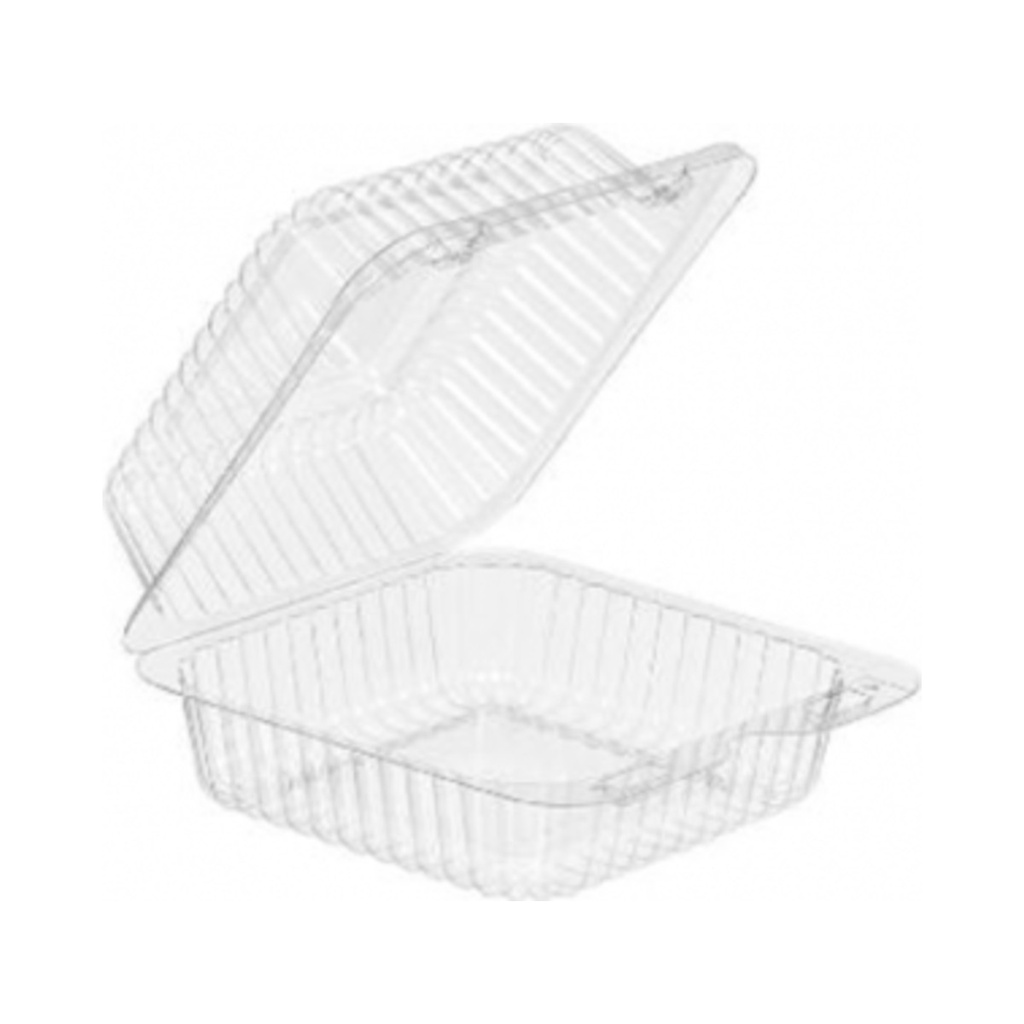 Műanyag összecsukható doboz süteményes K25PETC (156x164x79mm) 50db/cs 500db/krt