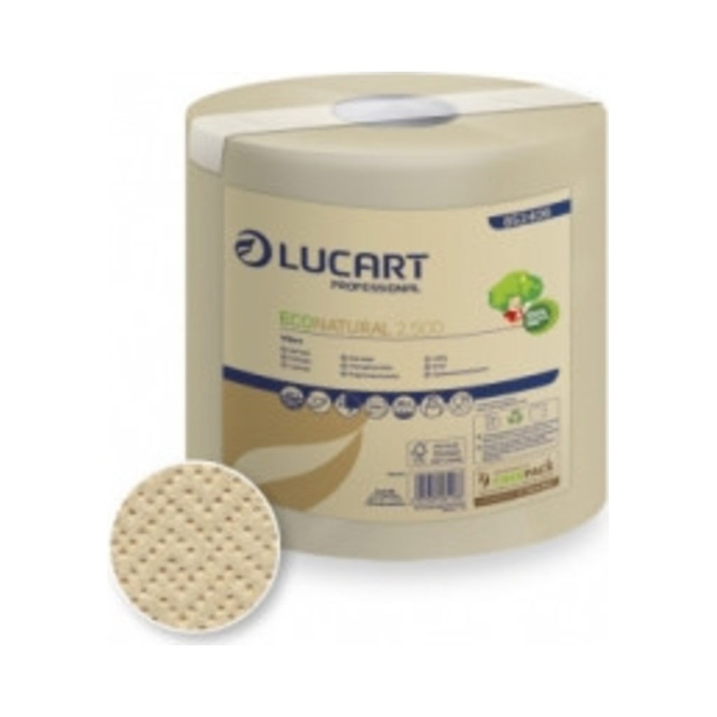 [852406] Eco Natural 2.500 papírtörlő 2 rét. (átmérő: 20cm, 500lap/tek,105m) 6tek/krt