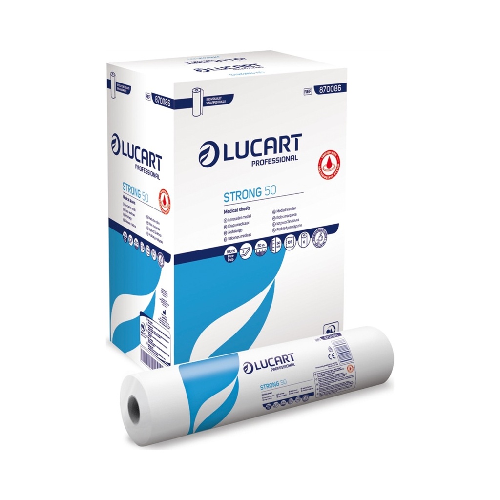 [870086] Strong 50 joint orvosi lepedő (2 rétegű 50cm x 50m) 6tek/krt