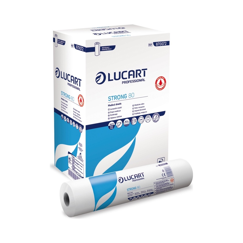 [870072] Strong 80 joint orvosi lepedő 2 rét. (59cm x 80m) 6tek/krt