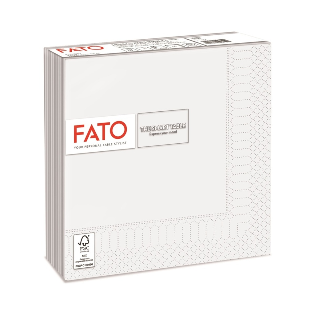 [541531] Fato Fehér szalvéta 2 rét. (38x38cm) 50db/cs 48cs/krt