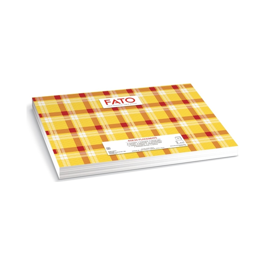 Tányéralátét sárga-piros kockás (30x40cm) 250db/cs 10cs/krt