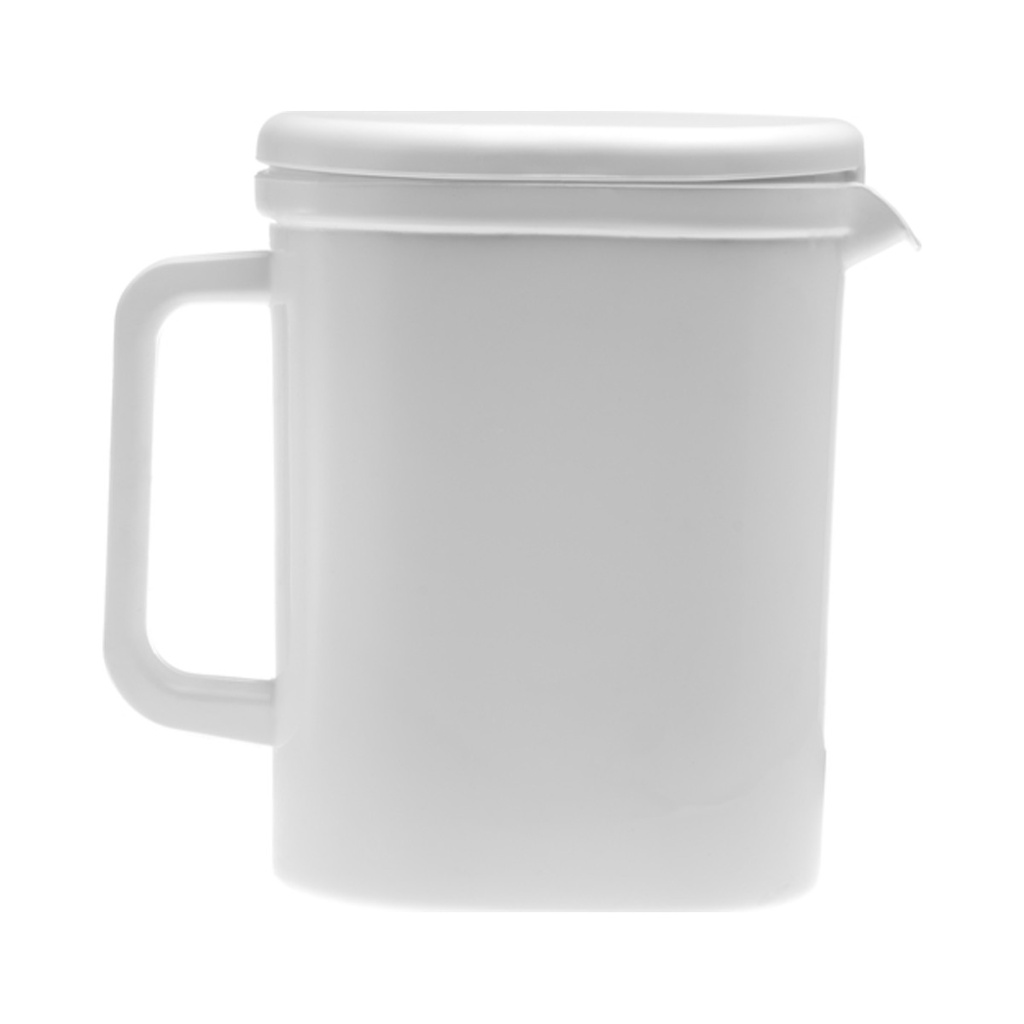Műanyag kancsó fedéllel 1,4L fehér 10db/cs