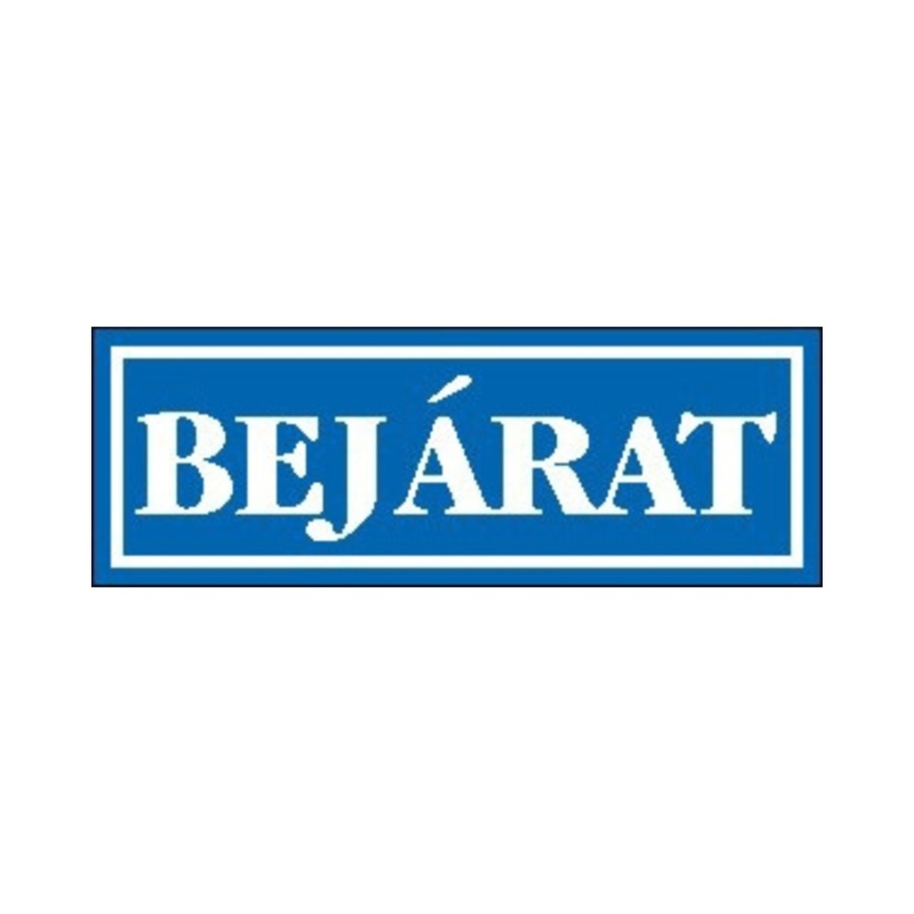 Öntapadós matrica kicsi 5 x 14 cm Bejárat