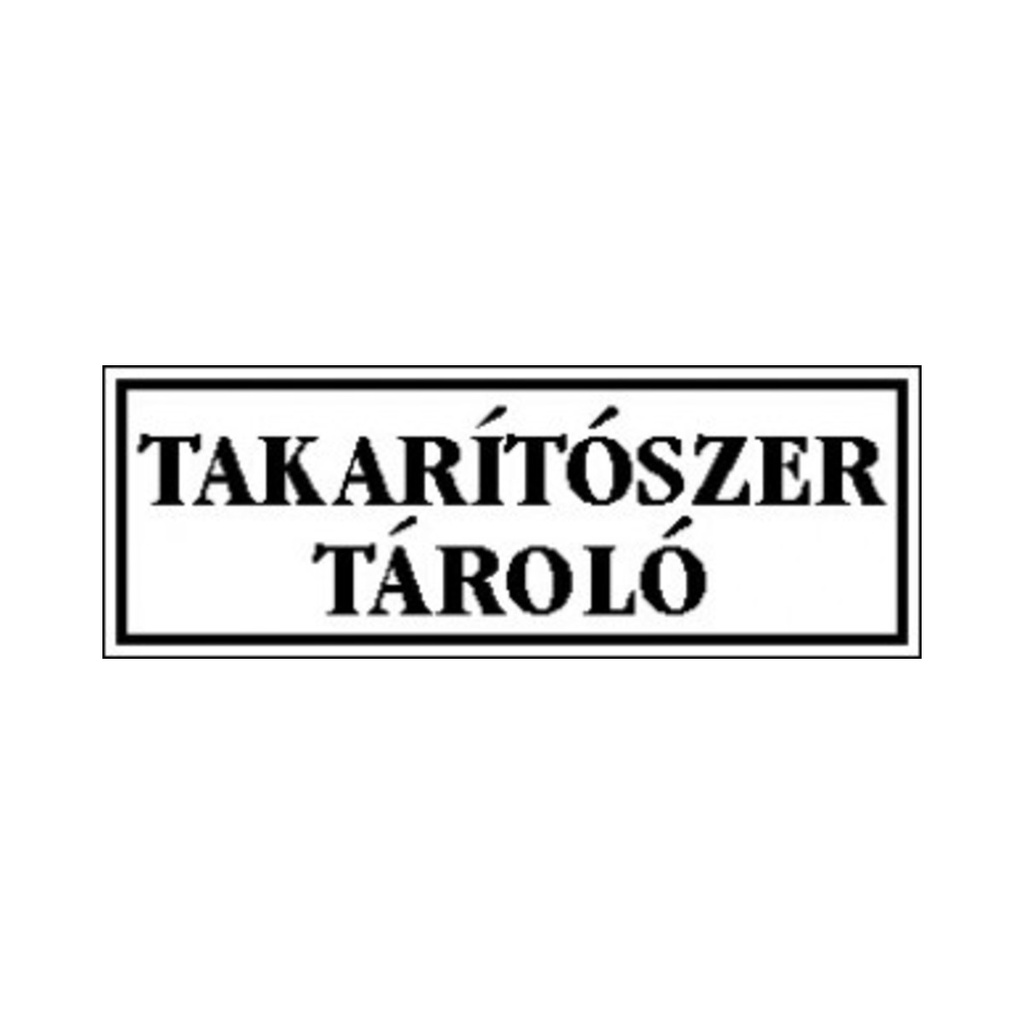 Öntapadós matrica kicsi 5 x 14 cm Takarítószer tároló